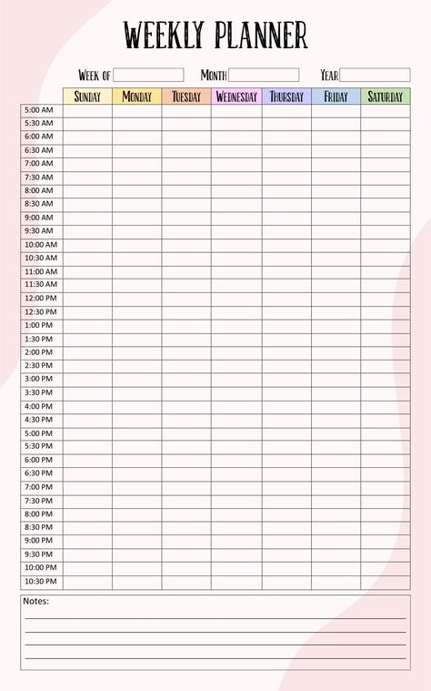 Printable Weekly Calendar Templates Schedule For Daily Routine, Organized Day Planner, How To Make Weekly Planner, Planning Daily Routine, Planner Organization Weekly, How To Make A School Planner, Weekly Routine Schedule Template, Time Management Template Free Printable, Plan For The Week