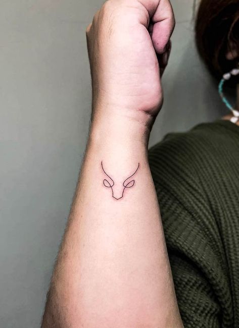 Bull Tattoos Taurus, Taurus Tiny Tattoo, Taurus Small Tattoo For Women, Taurus Sister Tattoo, Taurus Mini Tattoo, Taurus Tattoo Zodiac Signs, Creative Tattoo Ideas Small, Taurus Spiritual Tattoos, Simple Ox Tattoo