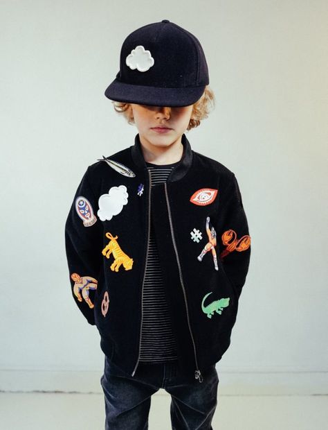 Kids' Clothes with Cool Patches ... Cool Fashion Style, Urban Fashion Editorial, Urban Fashion Girls, Urban Wear Women, Urban Apparel, Urban Kids, Cool Fashion, Urban Dresses, Luxury Products