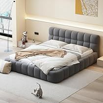 Luxury Headboard, Low Platform Bed, Fabric Headboard, Adult Bedroom, Queen Size Bed Frames, Headboard Designs, Stylish Beds, Upholstered Bed Frame, Upholstered Bed