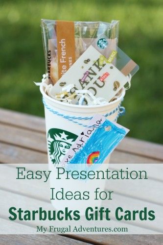 Easy presentation ideas for Starbucks Gift Cards- a perfect teacher gift idea! Ideas For Teachers, Cars Ideas, Best Gift Cards, Starbucks Gift Card, Starbucks Gift, Super Gifts, Coffee Cup Gifts, Gifts For Teachers, Cup Gifts