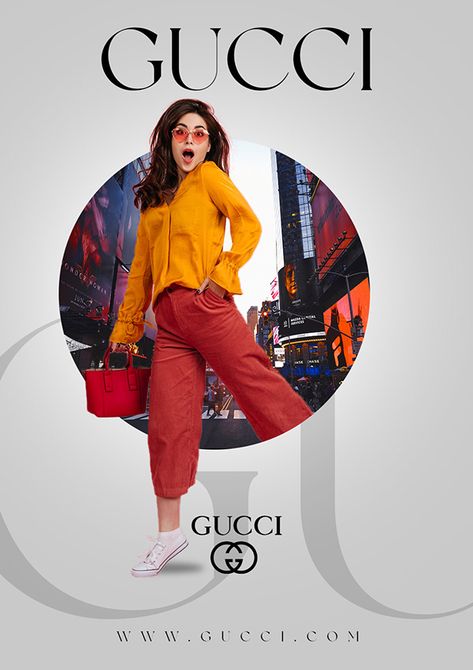 Fashion Designer Poster Design, Gucci Poster Design, Fashion Magazine Advertisement, Clothes Creative Ads Design, Graphic Design For Fashion Brand, Fashion Brand Poster Design, Clothing Poster Design Ideas, Fashion Design Poster Ideas, Poster Magazine Design