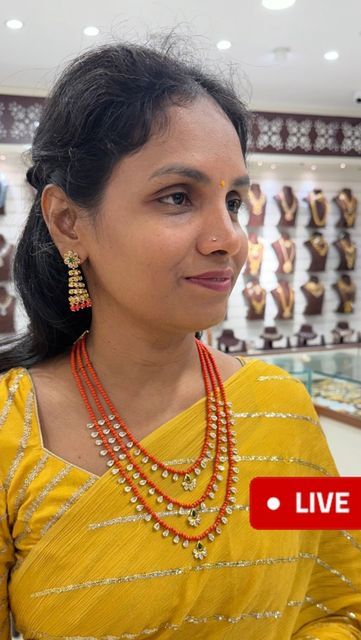 Corals And Pearls Jewellery, Coral Necklace Indian Gold, Coral Jewelry Indian Gold, Corals Jewellery, Latest Beads Jewellery Designs, Coral Bangles, Beads Jewelry Indian Gold, Coral Jewelry Necklace, Light Weight Gold Necklace