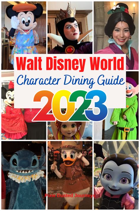 The ultimate guide to Disney World Character Dining 2023, Find out which characters are at each meal and my character meal tips. #disneydining #disneycharacters #disneytips #disneyworld2023 Disney Character Dining 2023, Disney World Character Dining 2023, Disney World Dining 2023, Disney Dining 2023, Character Dining At Disney World 2023, Disney Restaurants 2023, Where To Find Characters At Disney World, Disney Character Meals 2023, Best Disney Character Dining