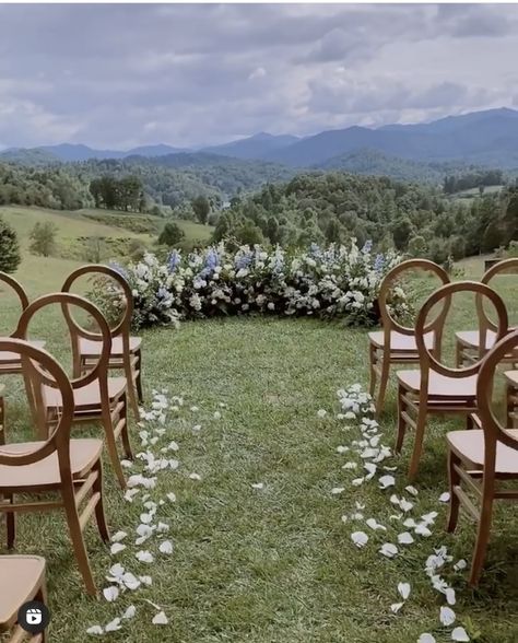 Micro Wedding Ideas Fall, Outside Wedding Altar Ideas, Flower Arch On Ground Wedding, Alter Inspiration Wedding, Ceremony Decorations Minimalist, Wedding Arbor Flowers On Ground, Flower Meadow Wedding Ceremony, Flowers On Ground Wedding, Wedding Aisle Florals Simple