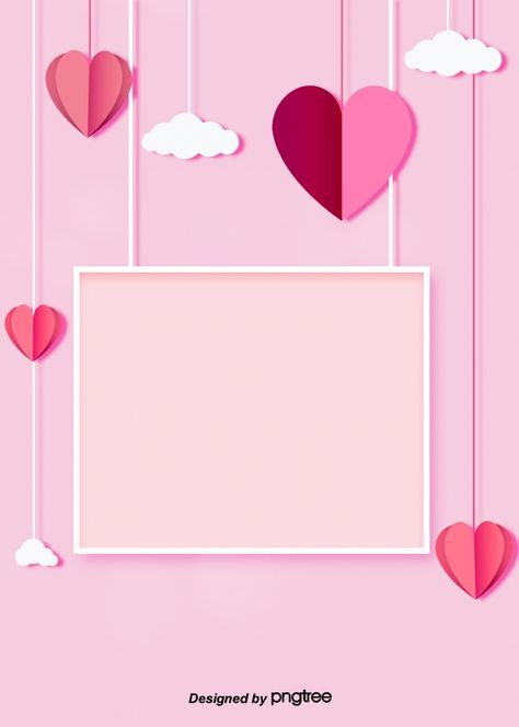 Simple sweet pink love clouds framed to decorate the background of Valentines Day Valentines Day Border, Valentine's Day Poster, Valentines Day Poster, Balloon Background, Valentine Background, Alfabet Letters, Pink Background Images, Romantic Background, Happy Valentines Day Card