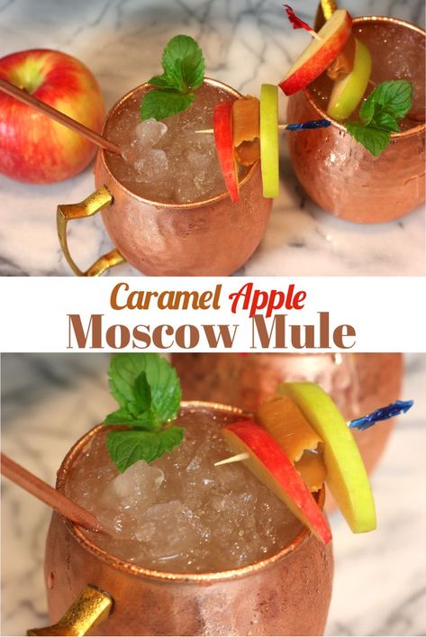 Apple Moscow Mule, Fall Drinks Alcohol, Moscow Mule Drink, Mule Drink, Moscow Mule Recipe, Apple Drinks, Mule Recipe, Fall Cocktails Recipes, Fall Cocktail