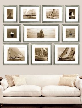 This is an excellent wall arrangement. It's tied together by the subject & frames & hung perfectly.Yachting Collection - Ben Wood, Photographer Photowall Ideas, Picture Arrangements, Photo Wall Display, Photo Arrangement, Wal Art, Photo Wall Gallery, Picture Hanging, Photography Wall, Wall Gallery