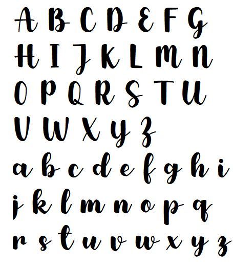 Bold Calligraphy Font, Alphabets In Different Fonts, Lettering Journal Handwriting, Bold Handwriting Fonts, Bold Letters Fonts, Fonts Ideas Alphabet, Fonts Design Alphabet, Cute Alphabet Fonts, Different Fonts Styles Alphabet