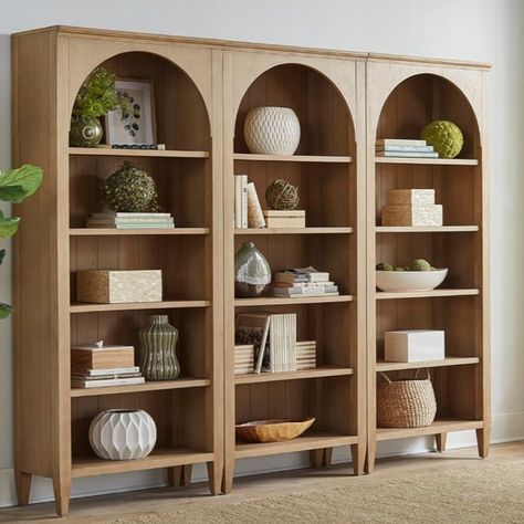 Martin Furniture Modern Wood Open Bookcase Wall, Office Shelving, Storage Cabinet, Light Brown Office Shelving, Bookcase Lighting, Bookcase Wood, Library Bookcase, Wood Bookshelves, Bookcase Wall, Open Bookcase, Etagere Bookcase, Bookcase Storage