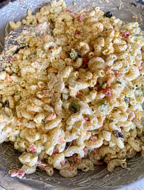 Macaroni Salad Jamaican, Carribean Pasta Salad, Caribbean Pasta Salad, Spanish Macaroni Salad, Jamaican Pasta Salad, Jamaican Macaroni Salad, Haitian Macaroni Salad, Carribean Salad, Seafood Macaroni Salad Recipe