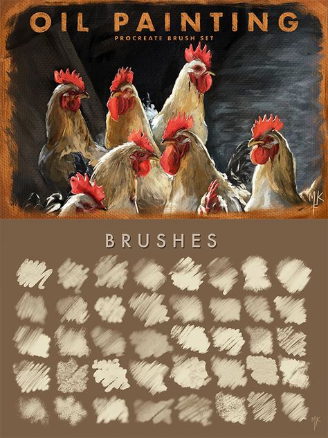 30 Amazing Best Procreate Brushes For Procreate Designers Oil Paint Procreate Brush, Oil Paint Procreate, Procreate Oil Brush, Oil Painting Procreate, Procreate Paint Brushes, Procreate Oil Painting, Procreate Painting, Painting Procreate, Procreate Ipad Tutorials