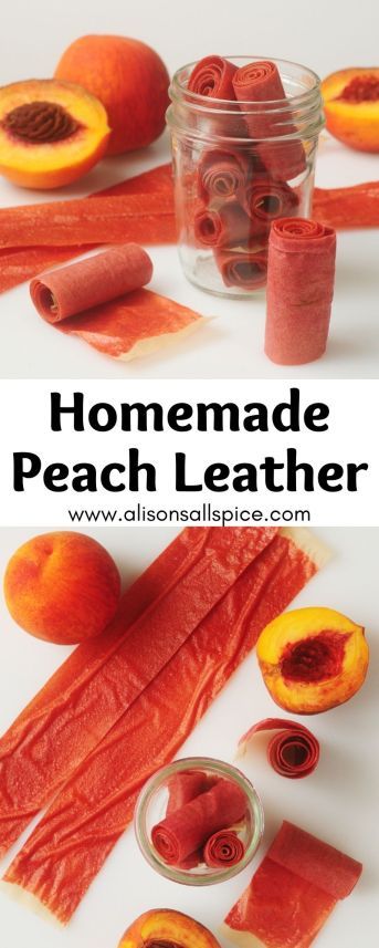 Peach Leather recipe, fruit leather recipe, homemade fruit roll ups Peach Leather Recipe, Homemade Dehydrator, Fruit Leather Dehydrator, Homemade Fruit Snacks, Fruit Leather Recipe, Roll Ups Recipes, Fruit Leather, Fruit Roll, Dehydrated Fruit