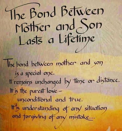 The Bond Between Mother And Son Lasts A Lifetime Pictures, Photos, and Images for Facebook, Tumblr, Pinterest, and Twitter Mother Son Quotes, Son Quotes From Mom, Prayer For My Son, Birthday Wishes For Son, John Russell, My Children Quotes, Happy Birthday Son, Son Quotes, Mother And Son