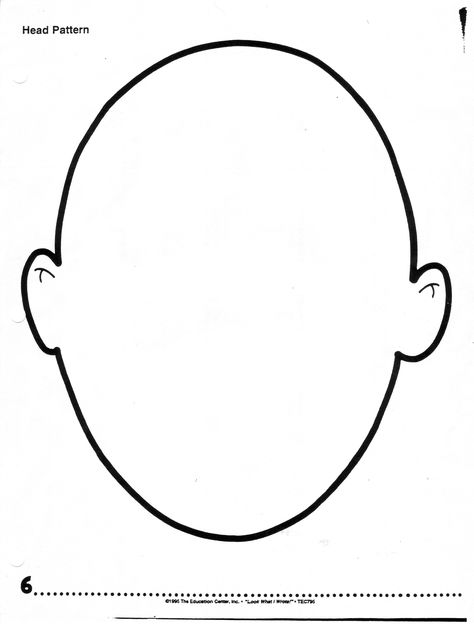 Blank Head Outline Template Art Templates People, Blank Head Drawing, Head Outline, Face Pattern, Head Template, Blank Head Template, Blank Face, Face Template For Kids, Head Silhouette Human