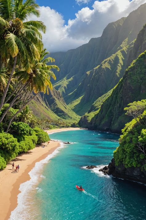 Ultimate Guide to Family Fun in Molokai 🌴 Hawaii Main Island, Carribean Islands Aesthetic, Big Island Aesthetic, Hawaii Asthetic Picture, Dream Places To Travel, Pretty Vacations, Hawaii Vacation Aesthetic, Limasawa Island, Island House Tropical