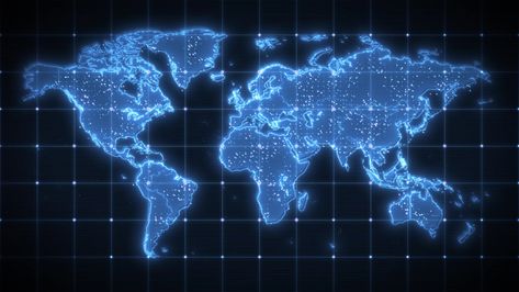 Get a 10.010 second world map global technology background/4k stock footage at 29.97fps. 4K and HD video ready for any NLE immediately. Choose from a wide range of similar scenes. Video clip id 1047843022. Download footage now! Free Background Photos, Technology Posters, Digital Word, Blue Map, Background 4k, Background Images Free Download, Vector Technology, Technology World, Space Backgrounds