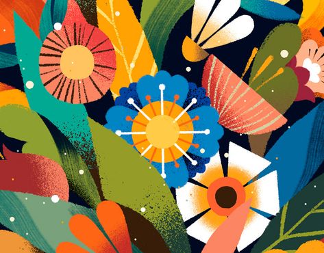 Willian Santiago on Behance Identity Artwork, San Paolo, Leaves Illustration, Tech Art, Abstract Floral Art, 캐릭터 드로잉, Plant Illustration, Basic Shapes, Flat Illustration