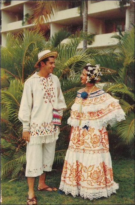 Panama Panama Recipe, Panama Culture, Folkloric Dress, Panama Travel, Couple Dress, Panama Canal, National Dress, Folk Dresses, Folk Costume