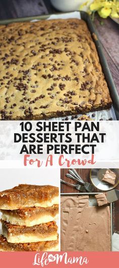 If you have a large family gathering, church group to bring dessert to, or are feeding a small army, you need to check out these dessert ideas! #sheetpandesserts #sheetpan #dessertsforacrowd Healthy Desserts For A Crowd, Sheet Pan Desserts, Trending Desserts, Crowd Recipes, Pan Desserts, Cheap Desserts, Dessert Oreo, Potluck Desserts, Desserts Keto