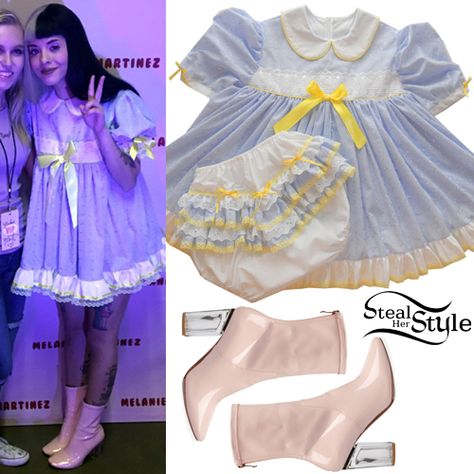 Melanie Martinez: CryBaby Tour Meet & Greet in Oklahoma City, Oklahoma. October 7, 2016 - photo: @TeamMelanie_M Melanie Martinez Dress, Melanie Martinez Outfit Ideas, Melanie Martinez Inspired Outfits, Melanie Martinez Style, Baby Dress Clothes, Melanie Martinez Outfits, Melanie Martinez Concert, Steal Her Style, Pity Party