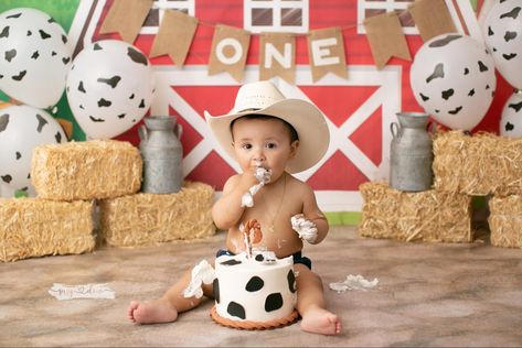 Cowboy cake smash #cakesmashphotography #cowboyphotoideas #cowboycakesmash Cowboy Cake Smash, Indoor Pictures, Cowboy First Birthday, Smash Cake First Birthday, Cowboy Cake, Baby First Birthday Themes, Cowboy Cakes, Rodeo Birthday Parties, Farm Theme Birthday