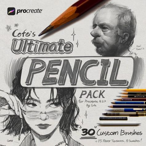 Free Procreate Pencil Brushes, Free Sketch Brushes Procreate, Textured Procreate Brushes, Good Procreate Brushes Free, Best Procreate Brushes For Sketching, How To Sketch In Procreate, Painting Brush Procreate, Smudge Brush Procreate, Procreate Brushes Free Painting