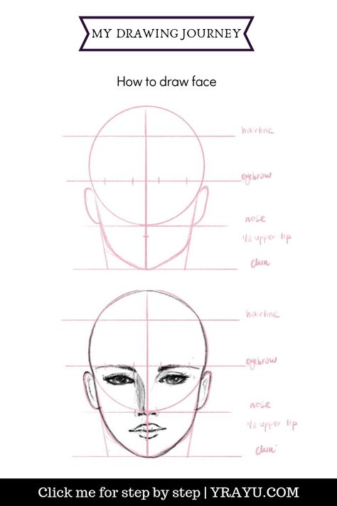 Stensil Bunga, Face Proportions Drawing, Skitse Bog, Draw A Face, Face Proportions, Desen Realist, 얼굴 드로잉, Drawing Tutorial Face, 얼굴 그리��기