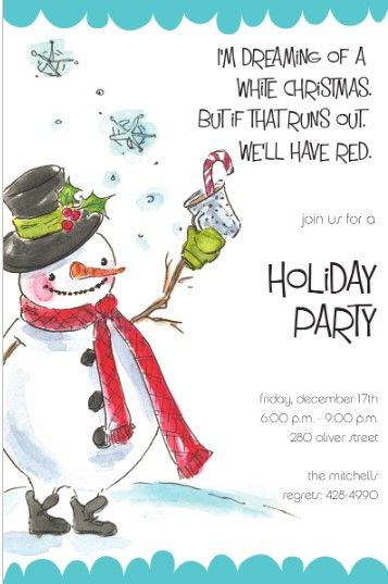 snowman party invitations Christmas Caroling Party, Winter Cocktail Party, Caroling Party, Cocktail Party Invitations, Snowman Party, Christmas Party Table, Christmas Cocktail Party, Cocktail Party Invitation, Christmas Party Invitation Template