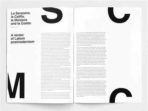 Type-centric design by Artiva Design via Daily Designer Indesign Ideas, Design De Configuration, Graphic Design Showcase, Typography Magazine, Typographic Layout, Fashion Editorial Layout, Mises En Page Design Graphique, 잡지 레이아웃, Typography Book