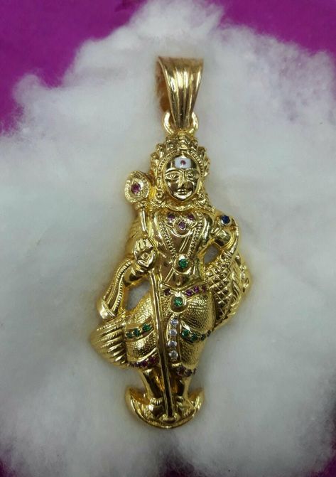 Murugan Dollar In Gold, Murugan Dollar Gold Pendant, Mugappu Design, Baby Boy Jewelry, Gold Dollars, Lockets Gold, Dollar Chain, Vanki Designs Jewellery, Boy Jewelry