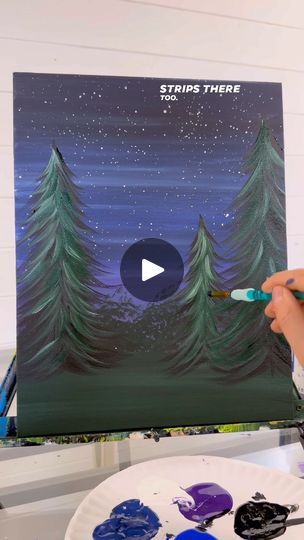 35K views · 492 reactions | How to paint EASY evergreen trees! 🎨 #easypainting #diy #tipsandtricks #trees #painting | Emily Seilhamer Art | Emily Seilhamer Art · Original audio Paint Pine Trees Acrylic, How To Paint Pine Trees Acrylic, Painting Evergreen Trees Acrylic, Hot Glue Art On Canvas Tree, Forest Painting Acrylic Easy Tutorial, Evergreen Trees, Painting Art Projects, Easy Paintings, Acrylic Painting Canvas