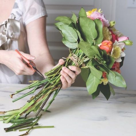 How To Make A Bunch Of Flowers, Making A Prom Bouquet, Hand Tied Flower Bouquet, Diy Prom Bouquet How To Make, Homemade Wedding Bouquets Diy, Small Hand Tied Bouquet, How To Bouquet, Making A Flower Bouquet, Diy Prom Bouquet