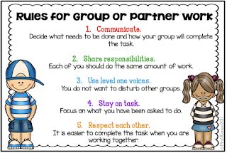 Group Work Rules Printable - Mrs. O Knows Group Work Rules, Group Rules, Forex Trading Strategies Videos, Work Rules, School Slp, Partner Work, School Rules, Class Management, Classroom Rules