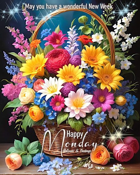 Happy Monday Flowers, Good Morning Monday, Monday Morning Quotes, Good Morning Funny Pictures, Morning Monday, Good Morning Flowers Gif, Everlasting Flowers, Morning Funny, Flowers Gif