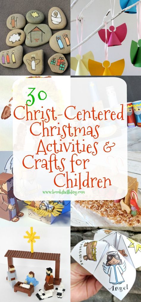 Christian Christmas Activities, Christian Christmas Crafts, Advent Crafts, Crafts For Children, Christ Centered Christmas, Advent Activities, Christmas Games For Kids, Kids Christmas Party, Nativity Crafts