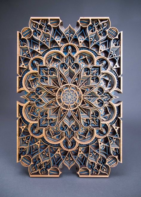 Laser Patterns, Weekend Funny, Tre Kunst, Islamic Designs, 3d Templates, Wal Art, Robert Wood, Desain Quilling, Wood Wall Sculpture