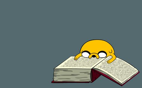 TV Show Adventure Time  Book Cartoon Humor Funny Cute Jake The Dog Wallpaper Reading, Adventure Time, Wallpapers, Cartoon Character