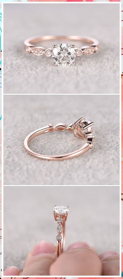 Wedding Ring Sets - Great! - Get your ideas from the online retailer. Rings Oval, Antique Engagement Ring, Engagement Ring Rose Gold, Princess Cut Engagement Rings, Simple Engagement Rings, Wedding Rings Rose Gold, Dream Engagement Rings, Rose Gold Engagement, Wedding Rings Vintage