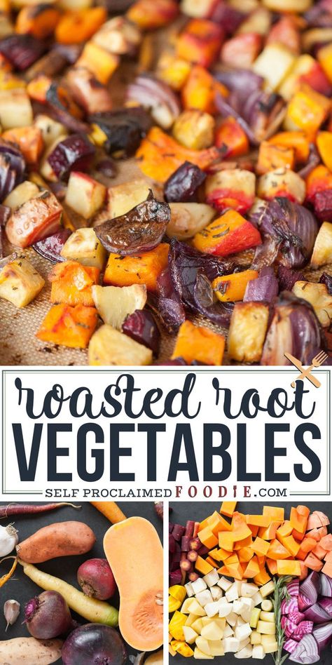 Roasted Vegetables Brussel Sprouts, Root Vegetable Side Dishes, Thanksgiving Dinner Ideas Side Dishes, Oven Roasted Root Vegetables, Thanksgiving Recipes Side Dishes Easy, Roasted Fall Vegetables, Root Vegetables Recipes, Thanksgiving Side Dishes Healthy, Roasted Root Veggies