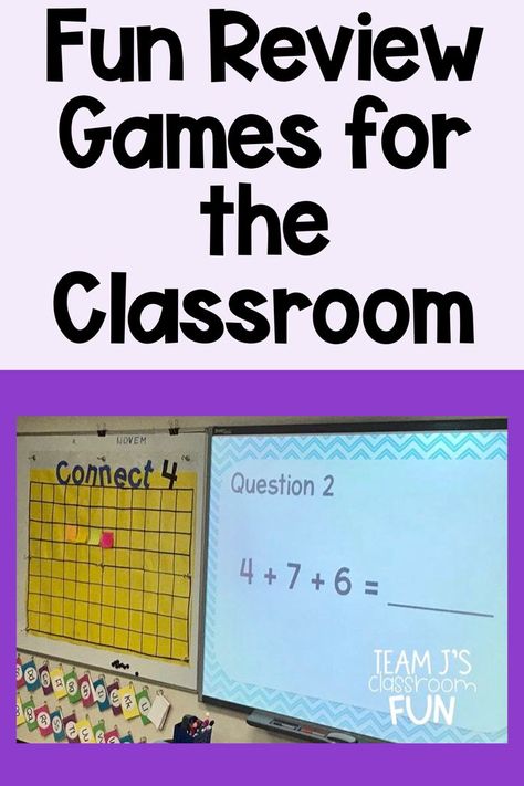 Fun Games To Make, Fun Math Review Games, Fun Review Games, Test Review Games, Games For The Classroom, Math Calendar, Games For Students, Elementary Games, Fun Classroom Games