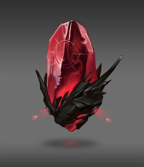 Heroic Fantasy, Magic Stones, Fantasy Props, 다크 판타지, Fantasy Concept Art, Prop Design, 판타지 아트, Fantasy Inspiration, Red Crystals