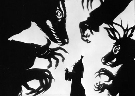 Shadow puppets Puppet Animation, Shadow Puppetry, Theatre Logo, Shadow Monster, Shadow Theatre, Dark Fairytale, Cosmic Horror, Shadow Play, Shadow Puppets