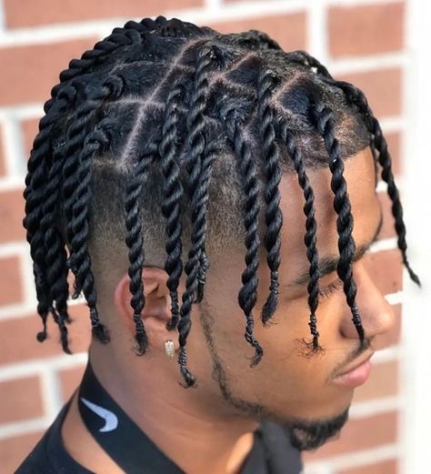 Single Braids Hairstyles, Twist Hair Men, Two Strand Twist Hairstyles, Cornrow Braids Men, Mens Twists Hairstyles, Braids With Fade, Hair Twists Black, Braid Styles For Men, Boy Braids Hairstyles