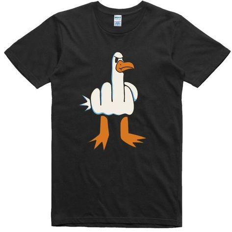 Mens Funny T-Shirt Rude Seagull Design Regular Fit 100% Cotton Tee - Kittyband Fashion T shirt #tshirt t-shirt #t_shirt t shirts #tshirts t-shirts #t_shirts T shirt design #tshirtdesign T-shirt designs #t_shirtdesign T shirts designs #tshirtsdesigns 4.246 Design Jersey, Mens Long Sleeve Tee, Tailored Shirts, Design T Shirt, Business Attire, Funny T Shirt, Funny T, Summer Shirts, Tank Shirt