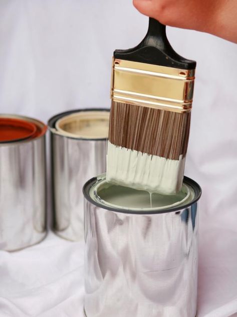 Paint Cans Aesthetic, Kitchen Color Trends, Painted Concrete Steps, Painting 101, Gallon Of Paint, Painting Walls, Popular Paint Colors, House Keeping, Eclectic Aesthetic