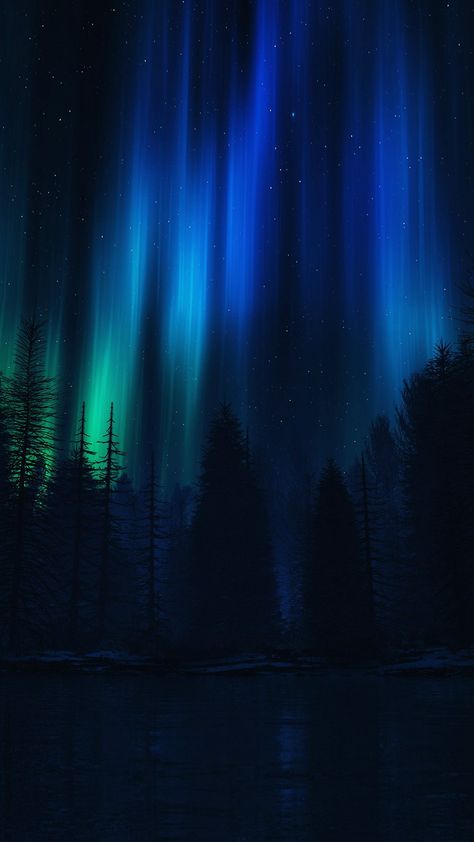 Aurora Night Sky Dark Blue Nature Art iPhone 6 wallpaper Aurora Borealis Aesthetic Wallpaper, Aurora Borealis Wallpaper Iphone, Blue Aurora Wallpaper, Aurora Borealis Aesthetic, Aurora Borealis Wallpaper, Northern Lights Wallpaper, Dark Academia Aesthetic Wallpaper, Christmas Lights Wallpaper, Sky Dark