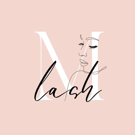 Eye Lash Art, Eye Lash Design, Lash Room Ideas, Eyelash Decor, Line Art Floral, Eyelash Tips, Eyelash Logo, Line Logo, Lash Salon