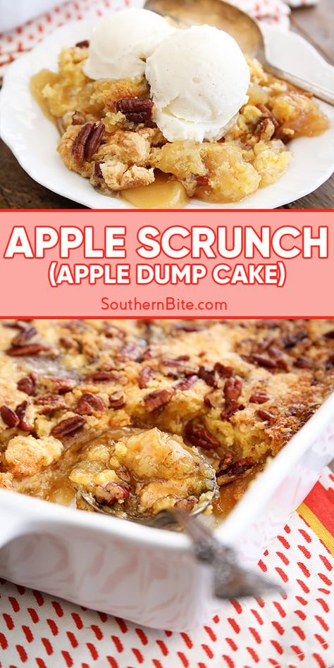 Apple Dump Cake Recipe, Easy Dump Cake Recipe, Apple Dump Cake, Caramel Apple Dump Cake, Dump Cakes, Apple Dump Cakes, Apple Pie Filling, Apple Dessert, Apple Dessert Recipes