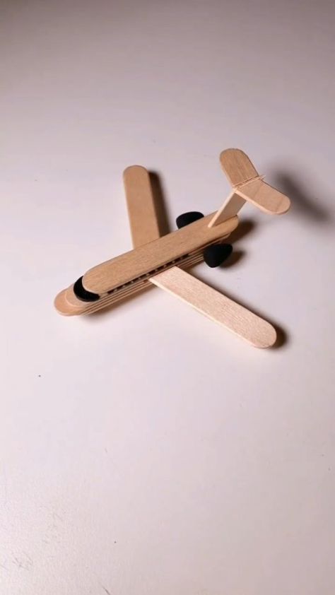 Artist 🎨 | How to make an Aeroplane ✈️ by popsicle stick /ice cream stick DiY craft ideas for kids # Aeroplane # icecream stick # creative work #… | Instagram Plane Crafts, Instruções Origami, Ice Cream Stick, Paper Craft Diy Projects, Popsicle Stick Crafts, Diy Crafts Paper Flowers, Diy Crafts For Kids Easy, Origami Crafts Diy, Kraf Diy